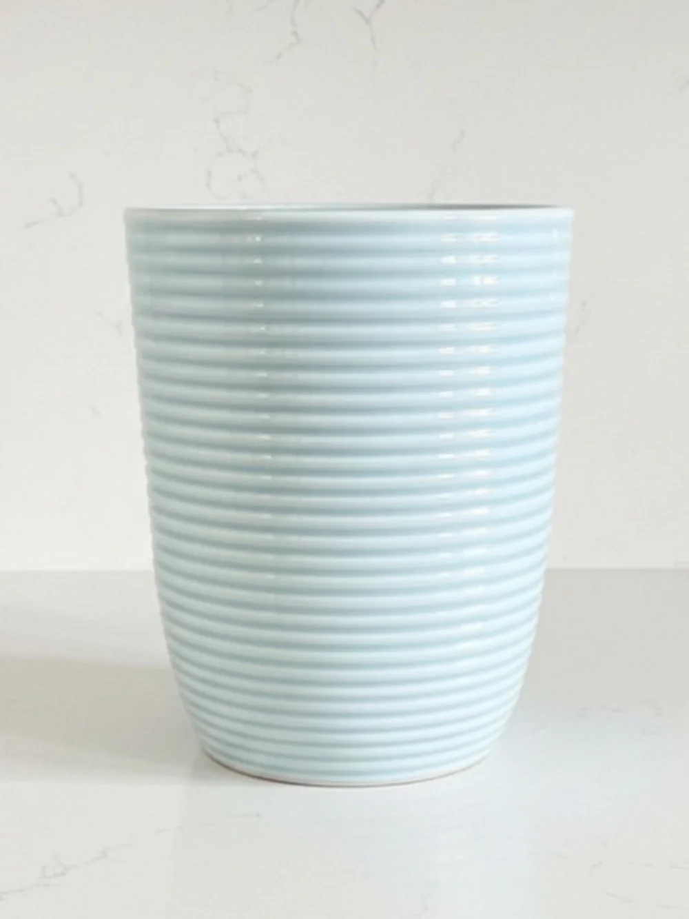 Blue Ceramic Bee Planter